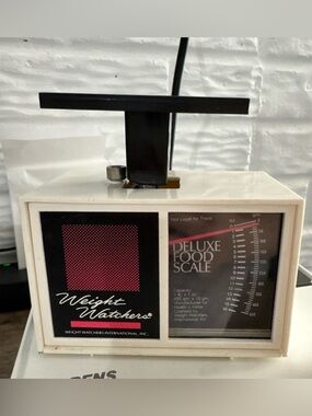 Vintage Weight Watchers Deluxe Food Scale 1lb 1oz Capacity Weight Loss Tool